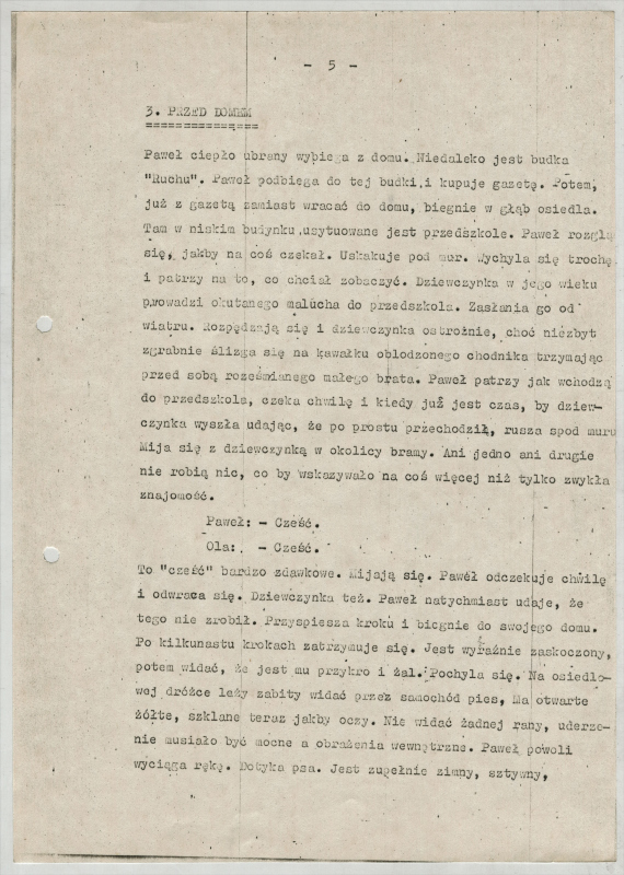 Dekalog I, Osiedle Inflancka, fragment 2, str. 1